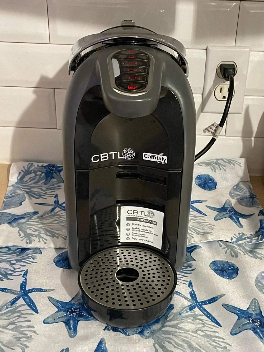 CBTL Caffitaly System Single Serve Coffee & Espresso Machine – Americano Model